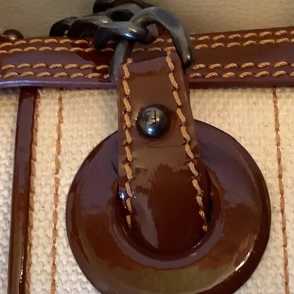 Vintage FENDI Bag with cotton fabric - excellent condition - Picture 6 of 13